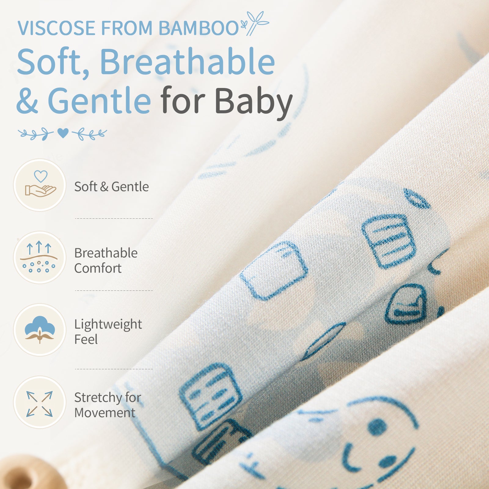 Bamboo Baby Pajamas Ocean