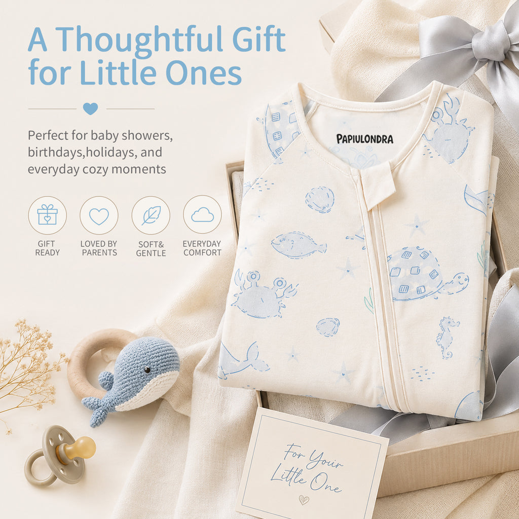 Bamboo Baby Pajamas Ocean