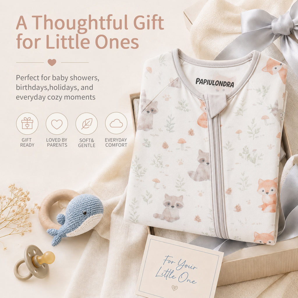 Bamboo Baby Pajamas Woodland