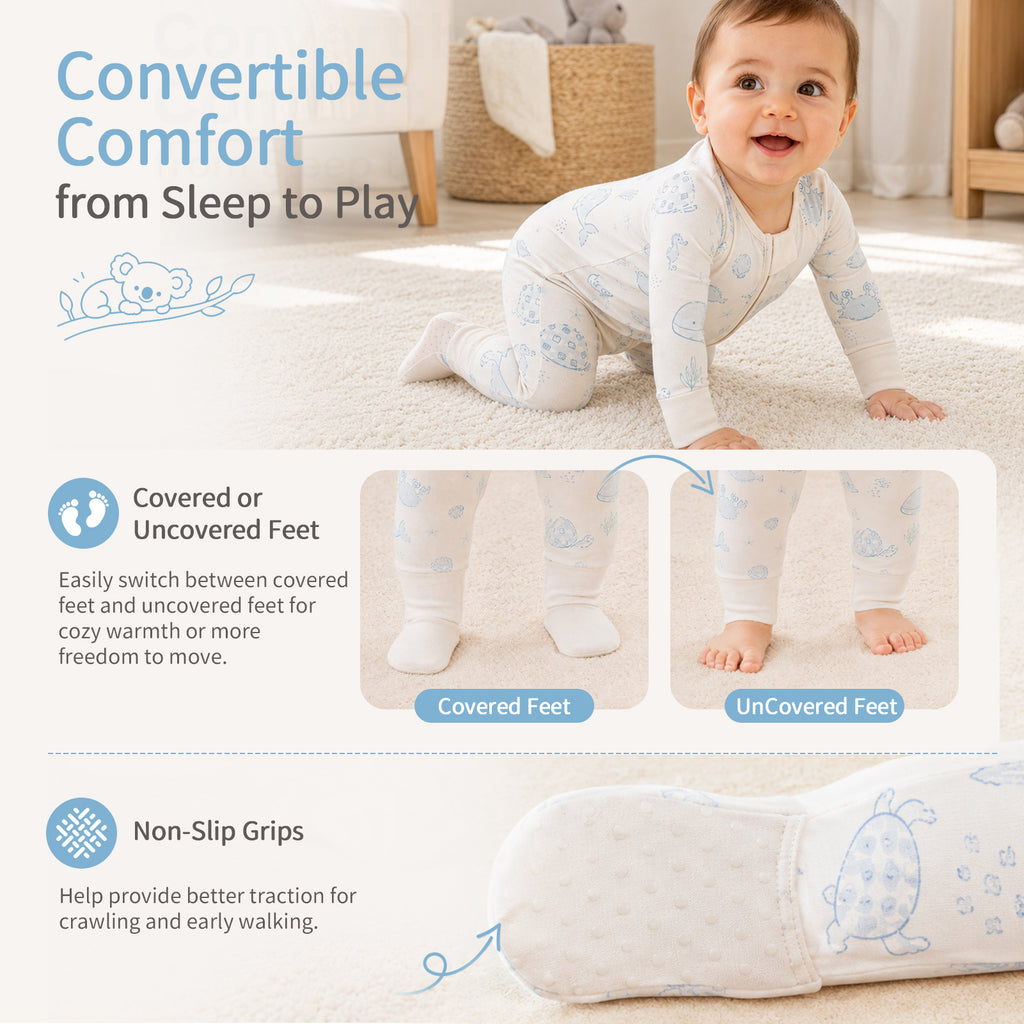 Bamboo Baby Pajamas Ocean